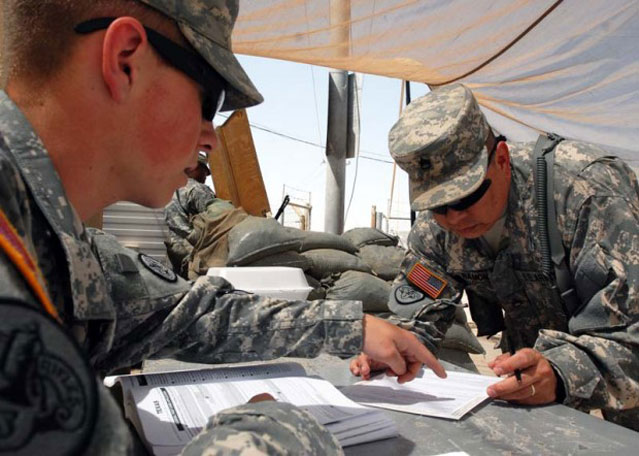 militry absentee ballots