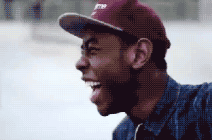 tyler laughing hard gif