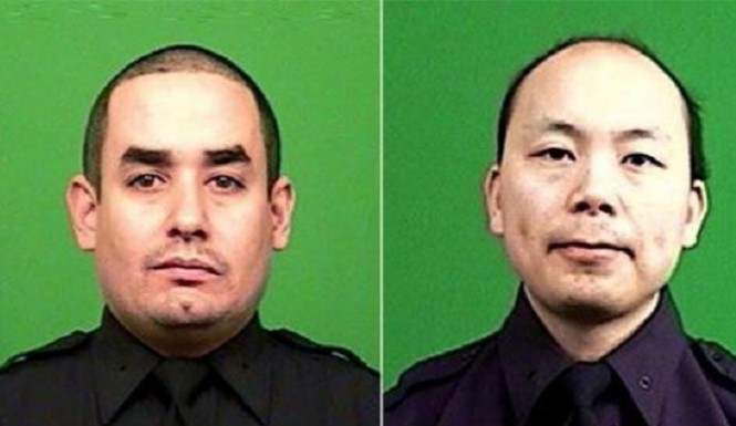 Slain officers in revenge shooting NYC