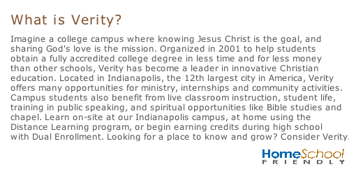 Verity College Christian Education and Distance learning