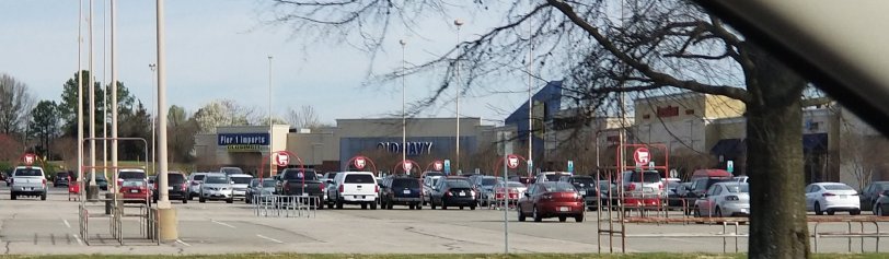 Target parking lot not crazy either!